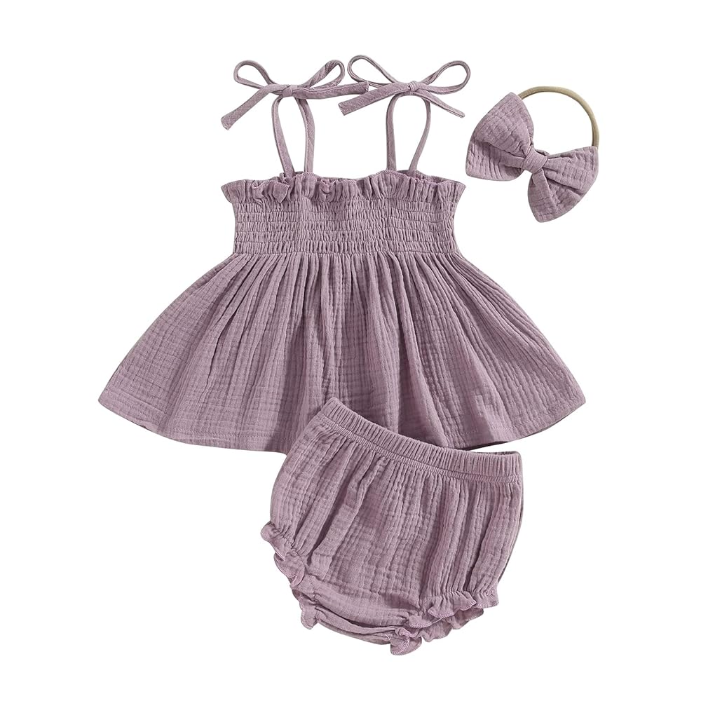 トップス Soorploom dress 4y Amazon.com: Toddler Baby Girl Bubble Linen Outfit Summer